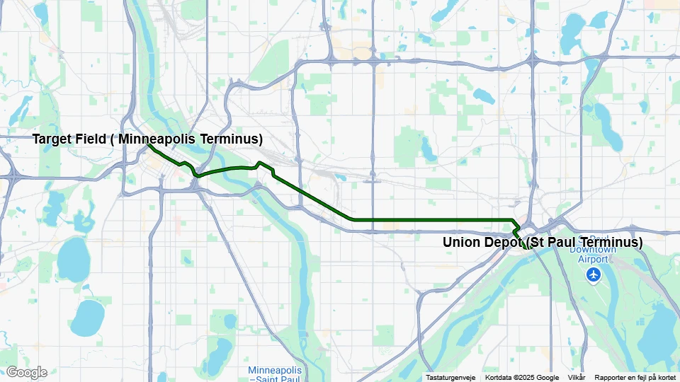 Metro Transit Minneapolis Linienkarte