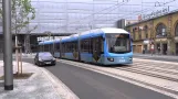 Chemnitz Hbf Straßenbahndurchfahrt 17.06.2014