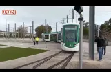 Die Straßenbahn fährt von der Vaciacostales-Garage in Jaén ab (2024)
