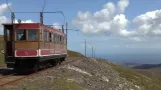 Isle of Man Snaefell elektrische Eisenbahn 2036ft (2014)