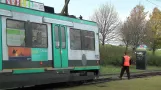 Metrolink Manchester Media City - manuelle Weichenänderung (2010)
