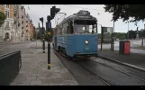 Schweden, Stockholm, Fahrt mit der historischen Straßenbahn von Djurgårdsbron nach Norrmalmstorg