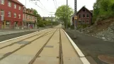 Straßenbahn Führerstandsmitfahrt in Bergen in Norwegen