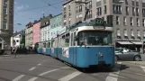 Straßenbahn München - P-Wagen auf der Linie 27 zum Scheidplatz