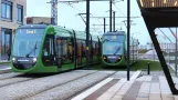 Straßenbahnen/Trolleys/Straßenbahnen in Lund, Schweden – Dezember 2022 – 4k60