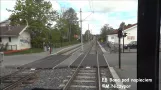 Trams in Oslo, line 18, Direction: Rikshospitalet, from Ljabru. Trikken Oslo