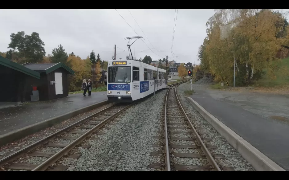 4K CABVIEW: Gråkallbanen Eisenbahn im Herbst St. Olavs gt - Lian 10. Oktober 2020 um 13:0