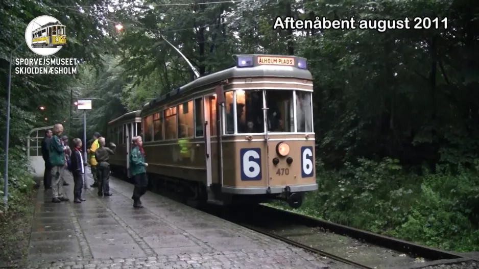 Das Straßenbahnmuseum Skjoldenæsholm – Abends geöffnet im August 2011