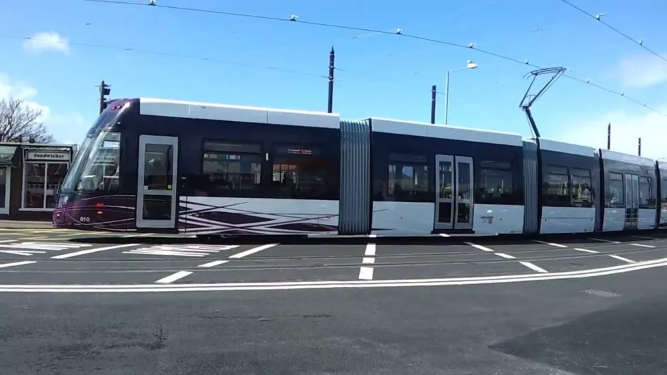 die neuen Straßenbahnwagen von Blackpool und ein Blick in Fleetwood