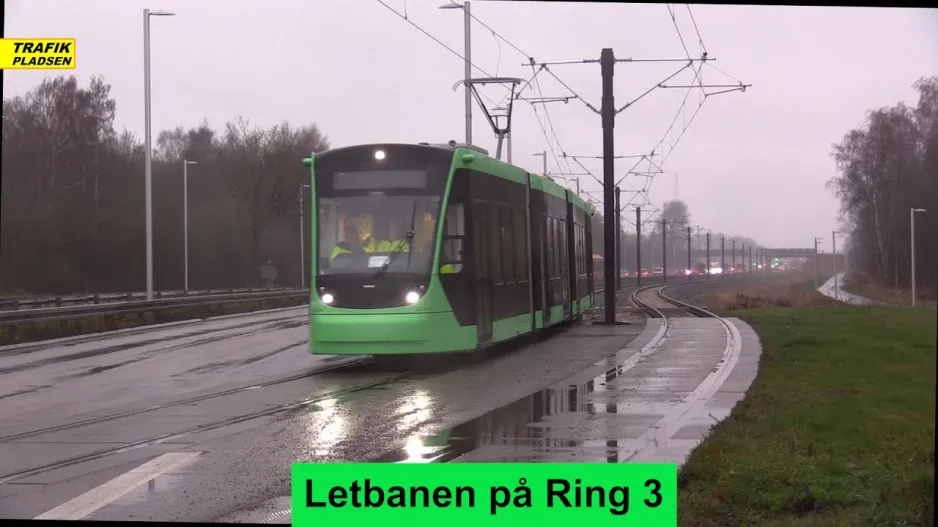 Die Stadtbahn auf Ring 3 – Probefahrt Nr. Ringvej / Fabriksparken