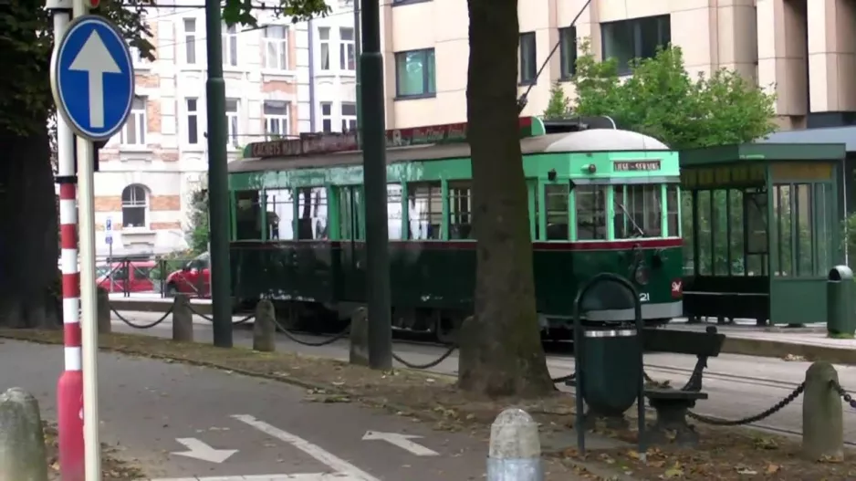 Ehemalige Straßenbahn von Lüttich nach Brüssel (2010)