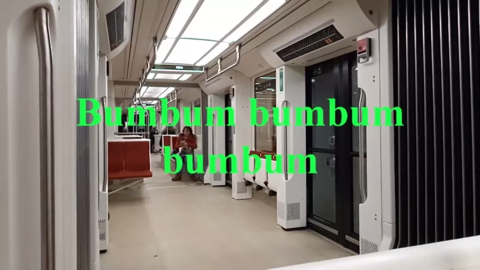 Fahrt mit der Stadtbahn Odense am 3. März 2023 (2023)