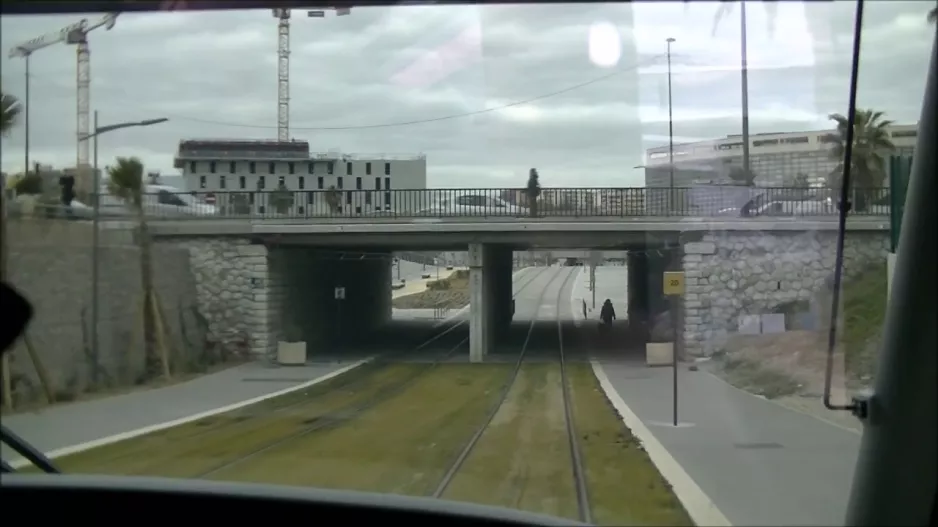 Nizza Straßenbahnlinie 2 Flughafen Terminal 2 - Magnan (2018-2019)
