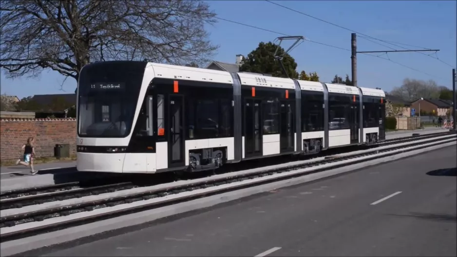 Odense Light Rail Stadler Variobahn, erste Testfahrten (2020)
