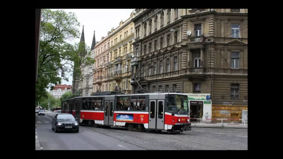 Rote Straßenbahnen in Prag Rote Straßenbahnen in Prag