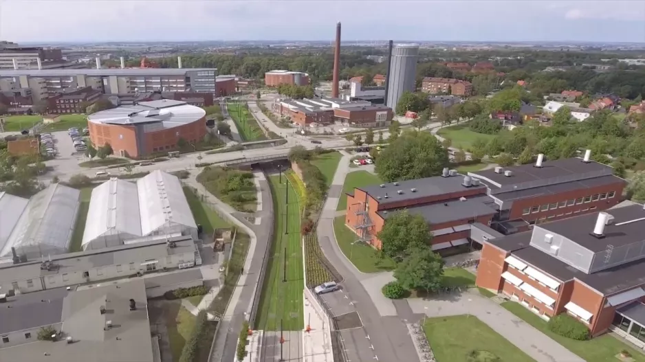 Sehen Sie Straßenbahn Lund C – ESS von oben