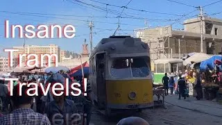 Some of the Most Insane Tram Footage: Trams in Alexandria, Egypt 2022 ترام الإسكندرية