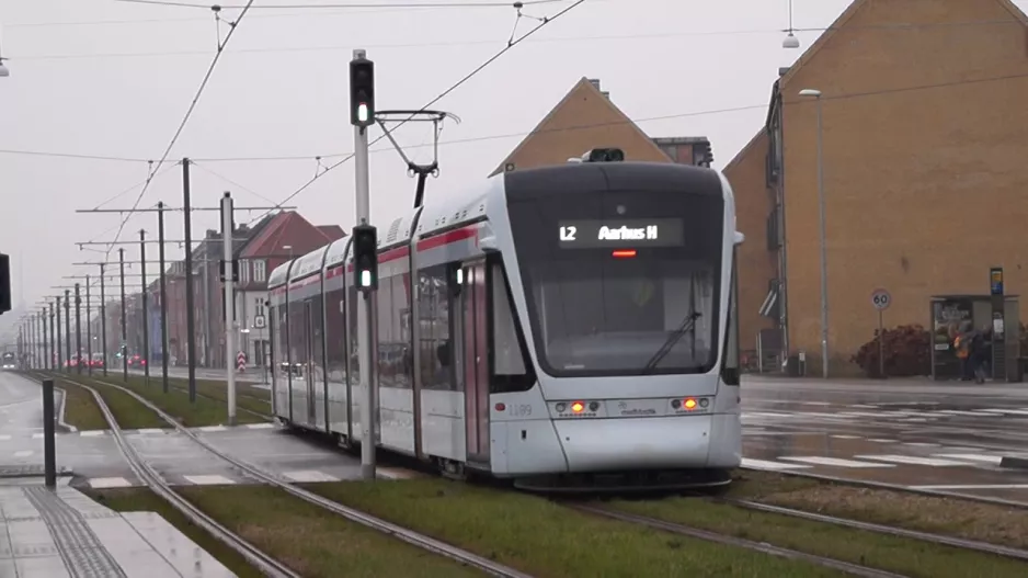 Stadtbahn Aarhus am 19.02.2018