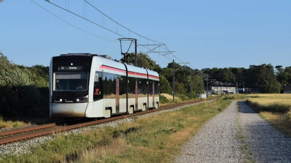 Stadtbahn Aarhus in Djursland Juli 2023