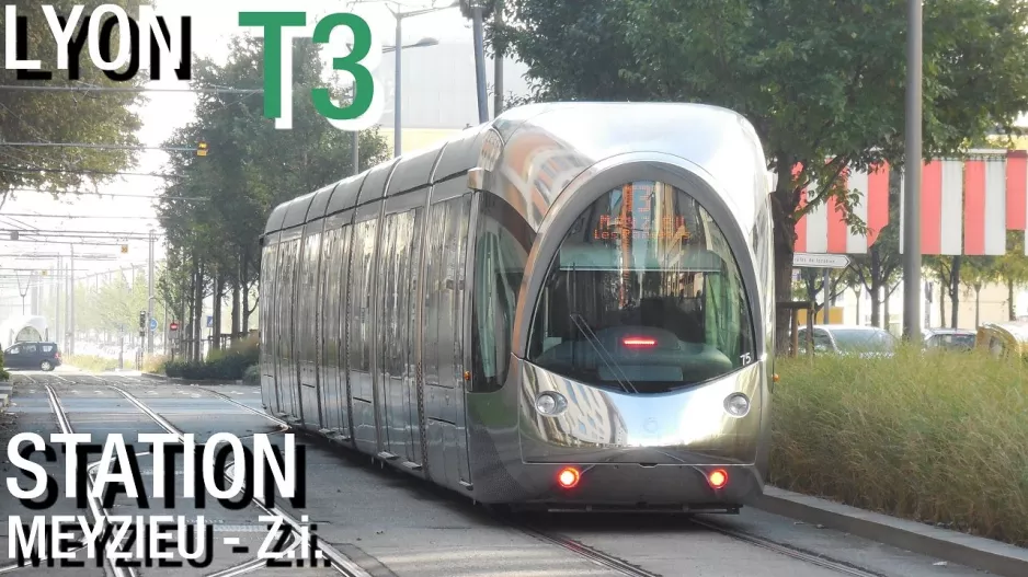 Straßenbahn Lyon – [T3 / RhônExpress] SPOT STAION „MEYZIEU Z.i.“