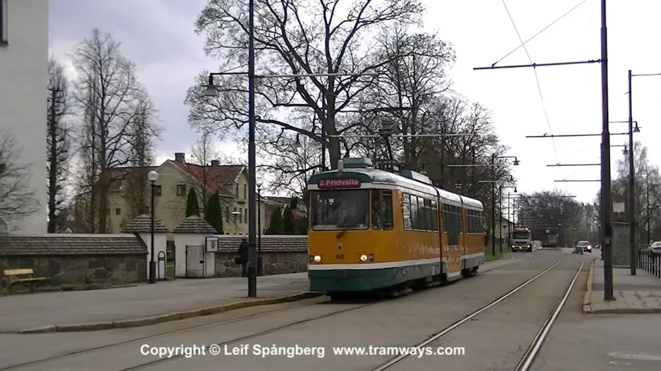 Straßenbahn Norrköping, Grundstück 32, Fridvalla – Heleneborgsgatan