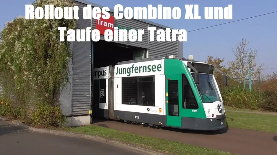 Straßenbahn Potsdam: Rollout des Combino XL und Taufe einer Tatra (2017)