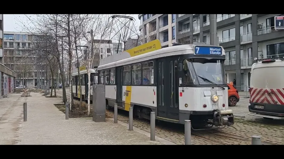 Straßenbahnbeobachtung in Antwerpen, 14.02.25