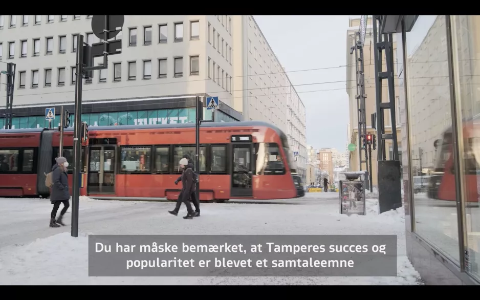 Weihnachtsgrüße von der Tampere Light Rail